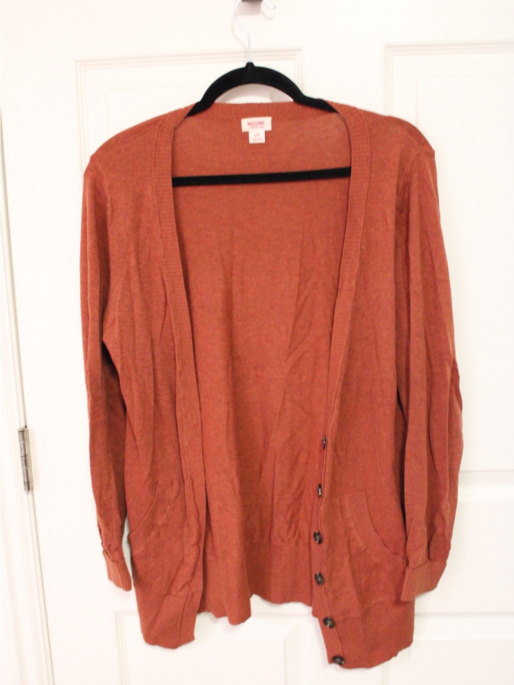 Mossimo Supply Co. Open-Front Cardigan in Rust